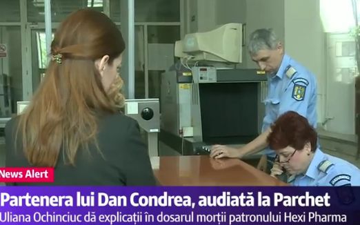 Sotia lui Condrea, la Parchet