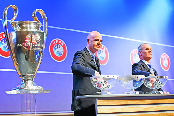 Cum masluia Infantino tragerile la sorti pentru cupele europene