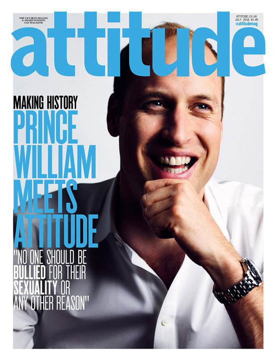 Printul William, pe coperta celei mai vandute reviste gay