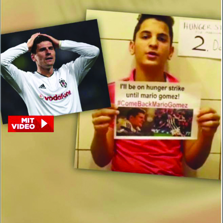 Pusti de 14 ani, fan Besiktas, in greva foamei dupa ce starul Gomez a anuntat ca nu mai revine in Turcia din cauza situatiei politice