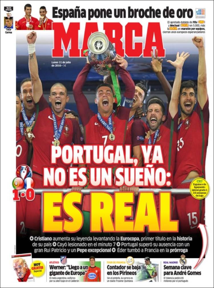 Cristiano, lacrimi si marire