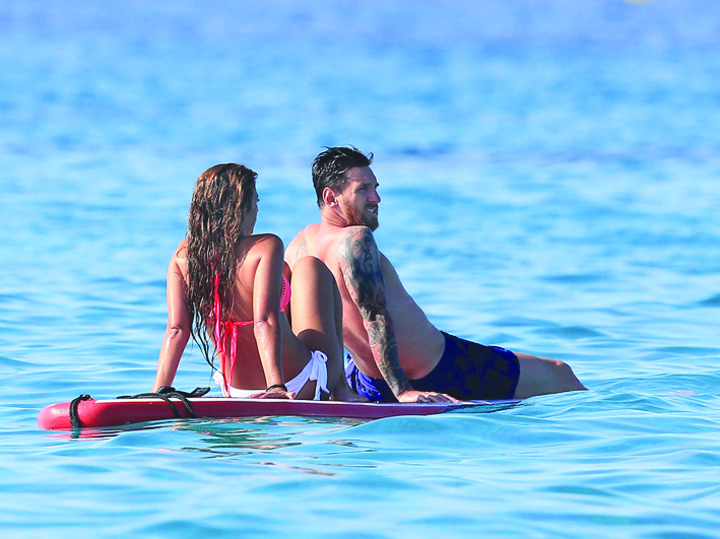 Messi, la puscarie in Ibiza