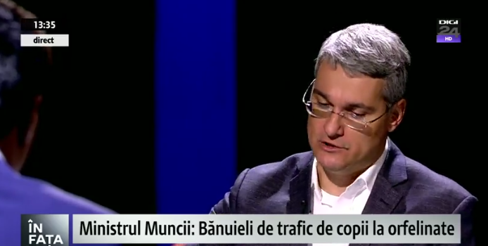 Socant. Ministrul Muncii: Suspiciuni de trafic de copii in institutii ale statului care ii gazduiesc
