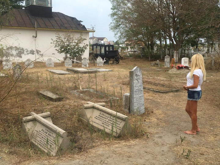 Elena Udrea, in cimitir