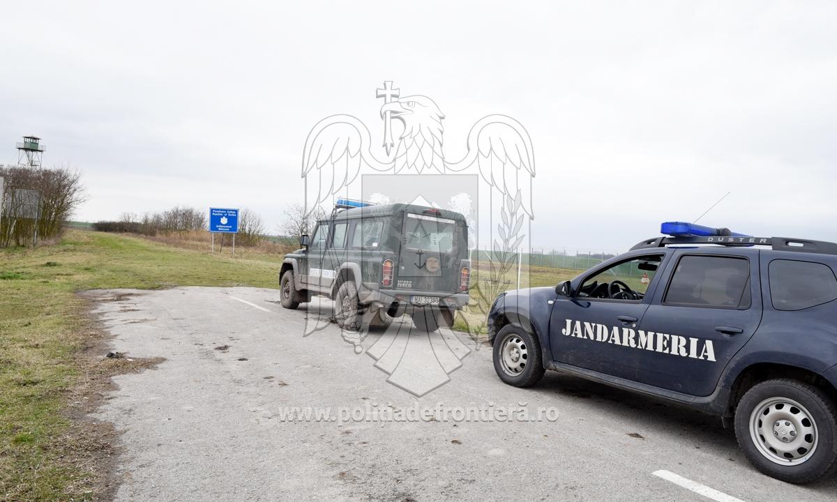Politistii de frontiera, sprijiniti de jandarmi. Supraveghere aeriana la granita de sud-vest