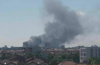 Incendiu in zona Floreasca, in apropierea unui club