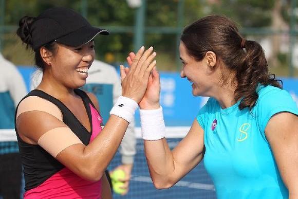 Monica Niculescu, in fata meciului de dublu din optimile US Open