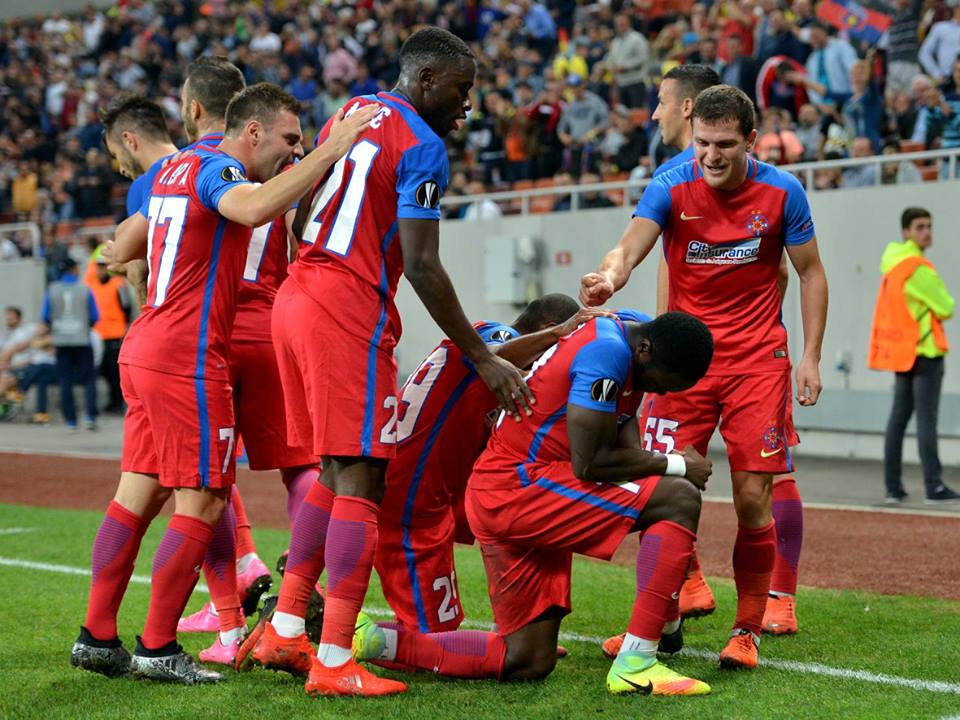 Steaua a facut egal cu Villarreal, Astra a pierdut la Roma