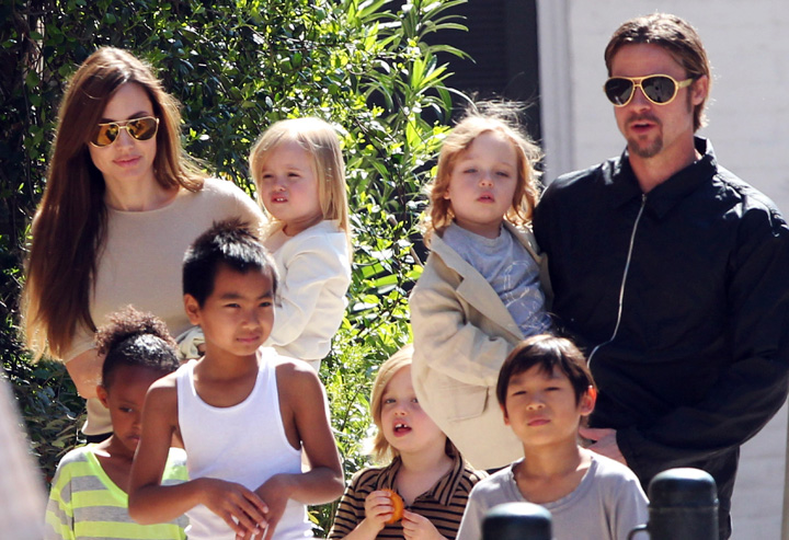 Angelina si Brad nu isi puteau controla copiii: Anarhie si haos