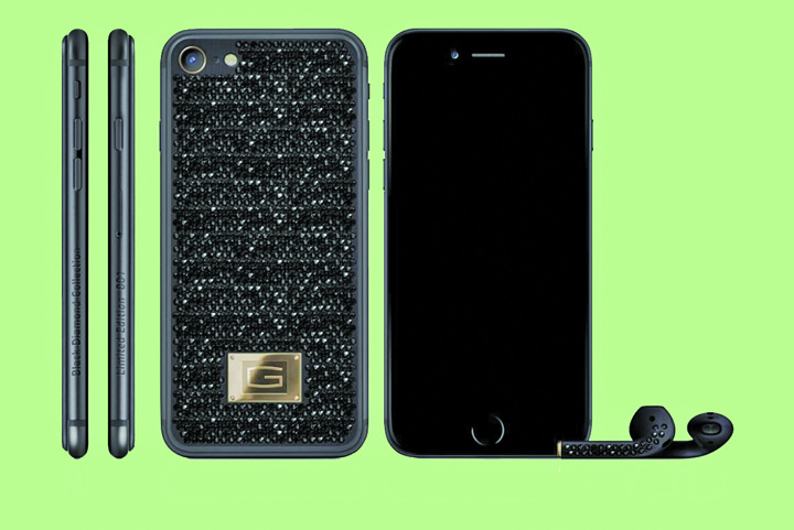 Fita suprema: iPhone 7 burdusit cu diamante negre, 500.000 de dolari bucata