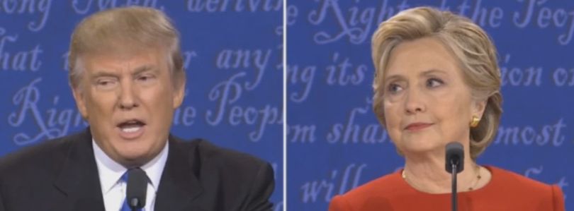 Prima confruntare directa H. Clinton-Trump: cine a dominat dezbaterea TV