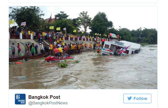 Imagini dramatice in Thailanda, dupa ce o ambarcatiune s-a rasturnat (VIDEO)