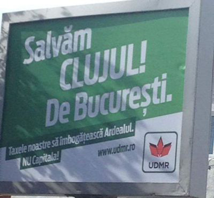 Tupeu de UDMR: „Salvam Clujul de Bucuresti”