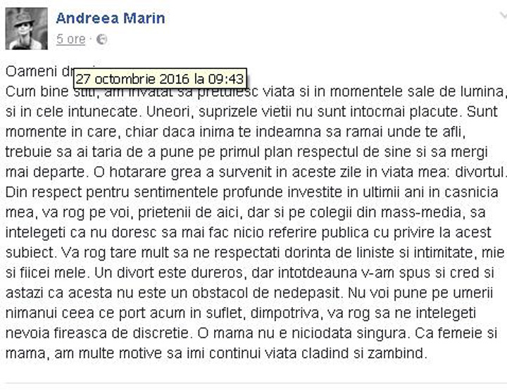 marin divort - Ziarul National