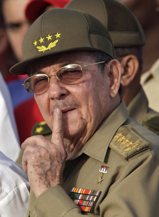 Cuba - Ziarul National's President Raul Castro attends an event marking the 1953 assault on the Moncada military barracks in Holguin, Cuba