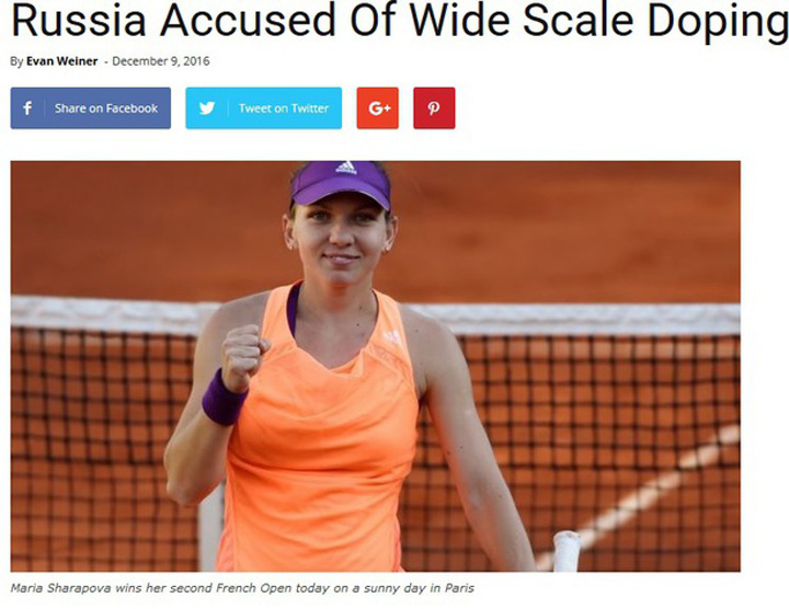 Simona Halep, confundata cu Maria Sarapova!