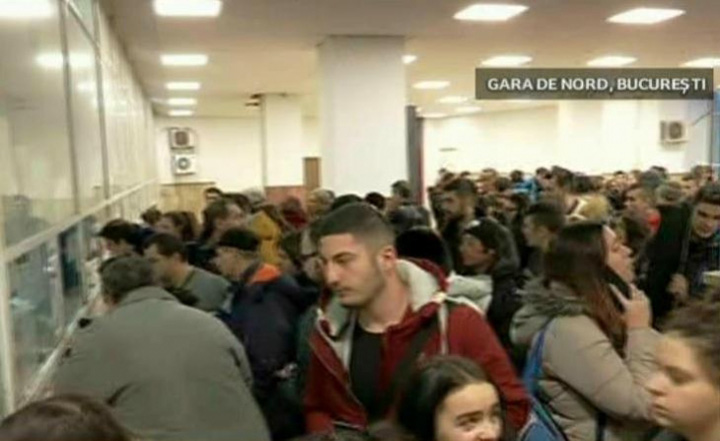 Sambata si duminica a fost haos in Gara de Nord