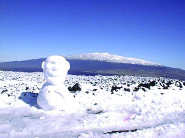 Ninsoare la Honolulu!