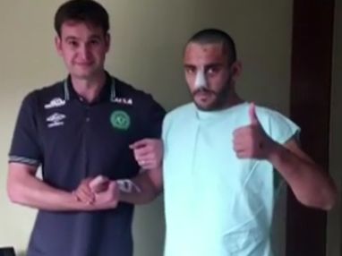 VIDEO impresionant cu un fotbalist care a supravietuit tragediei aviatice din Columbia