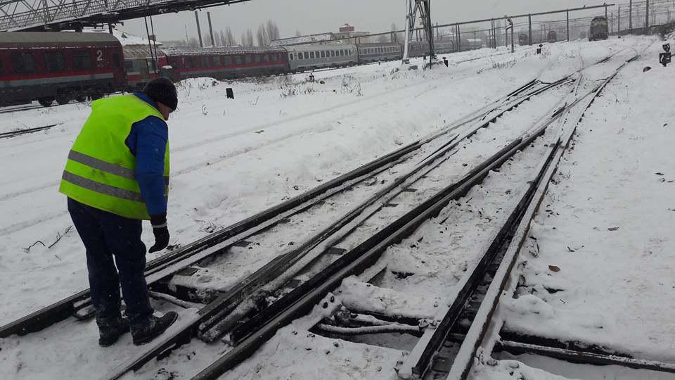 Peste 50 de trenuri anulate, la aceasta ora, din cauza vremii