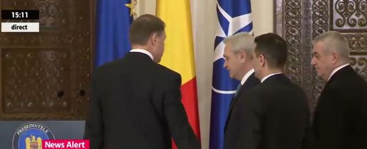 N-a scapat trecut cu vederea! Gestul presedintelui catre Grindeanu, Dragnea si Tariceanu, la Cotroceni