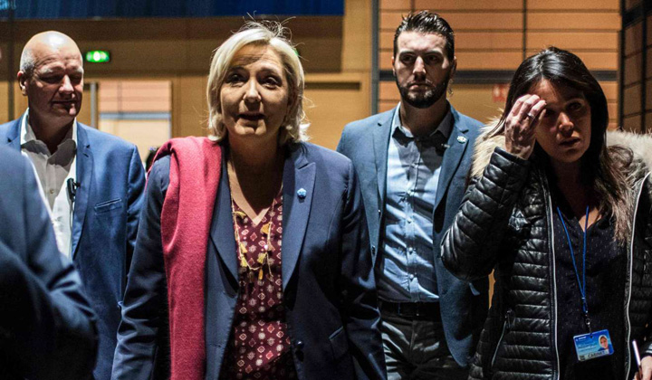 Sefa de cabinet a lui Le Pen, inculpata