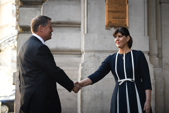 Iohannis se declara „foarte multumit” de activitatea lui Kovesi si Lazar