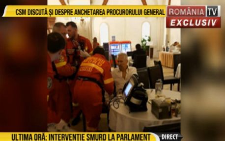 Au chemat SMURD-ul la Parlament. Unui ales al neamului i-a fost rau