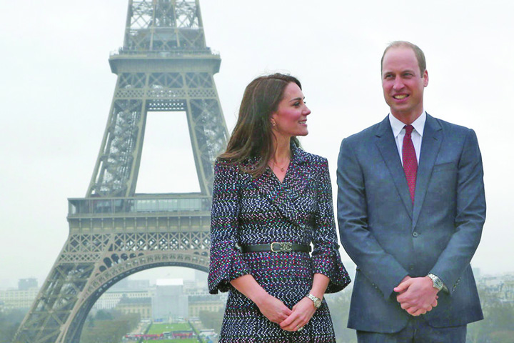 Kate si William, pelerinaj la Paris