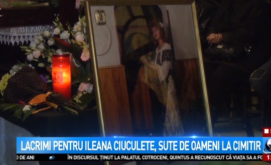 Ileana Ciuculete, condusa pe ultimul drum. Cantareata, inmormantata la Straulesti