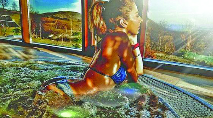 Buble in jacuzzi