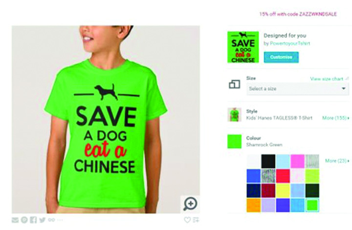 „Salveaza un caine, mananca un chinez!”. Un retailer german de imbracaminte, fortat sa-si ceara scuze