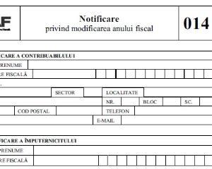 Fiscul modifica modelul si continutul formularului 014