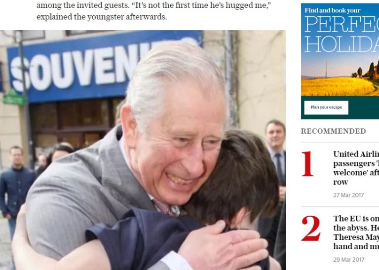 Imbratisarea din Centrul Istoric, subiect in presa britanica