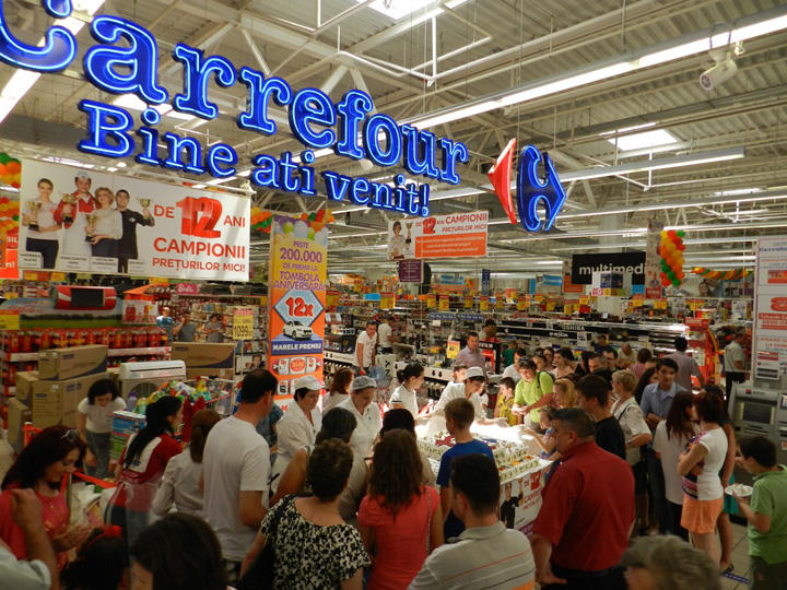 Premiera: vanzarile Carrefour in Romania depasesc 1,5 miliarde euro!