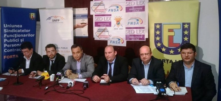 Sindicalistii din Administratia Publica anunta proteste