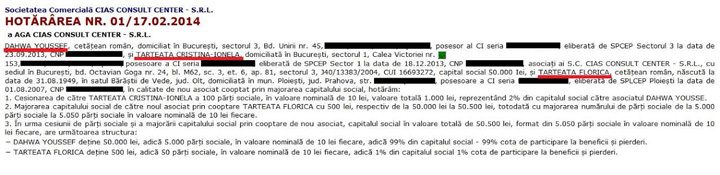 facsimil Cias - Ziarul National
