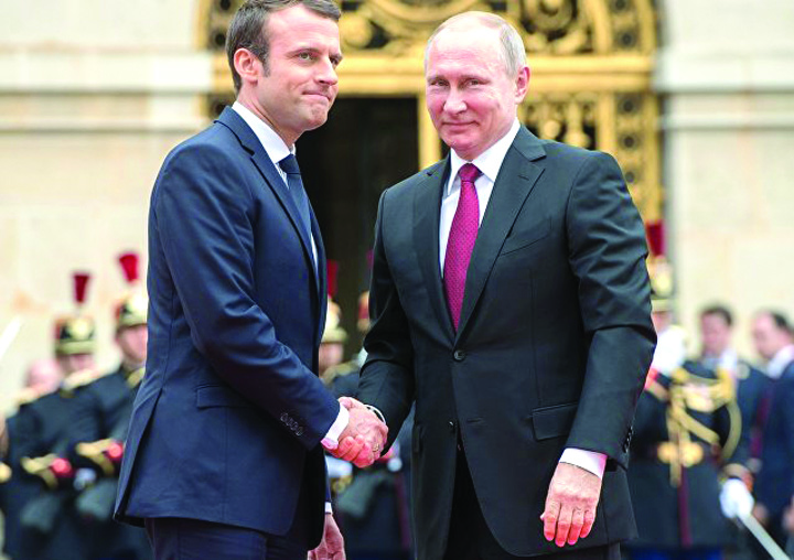 Macron,  primul skanderberg cu Putin