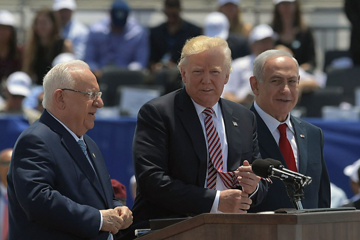 Trump se vrea porumbelul pacii in Israel