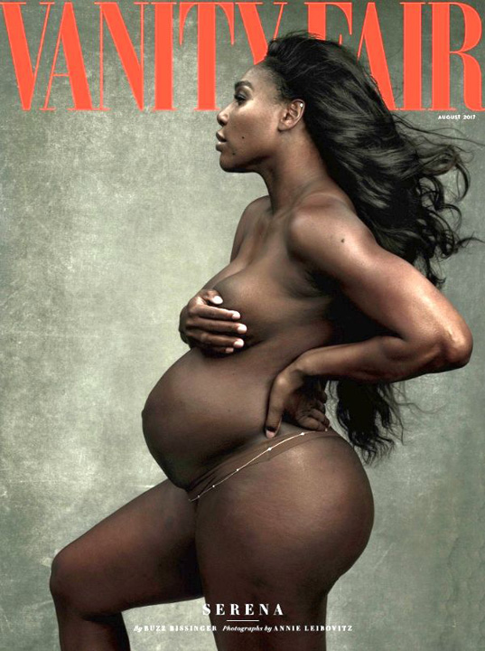 Insarcinata, Serena Williams pozeaza nud in Vanity Fair