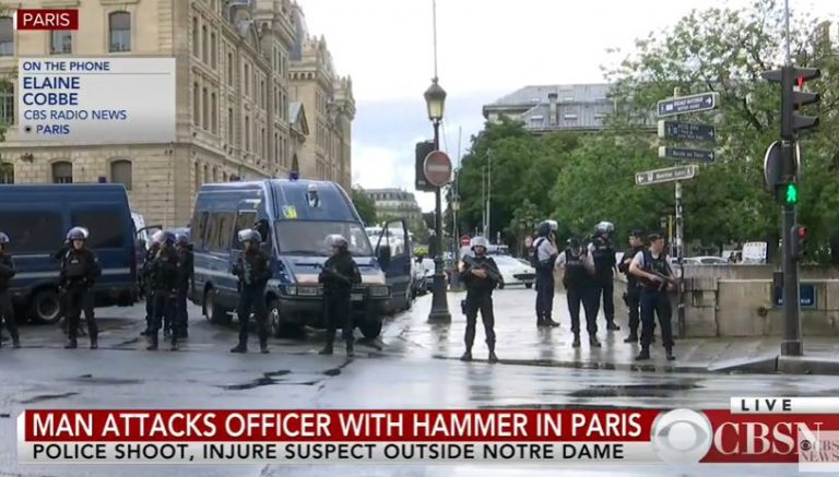 Alerta in capitala franceza: politist ranit in apropiere de Notre Dame (VIDEO LIVE)