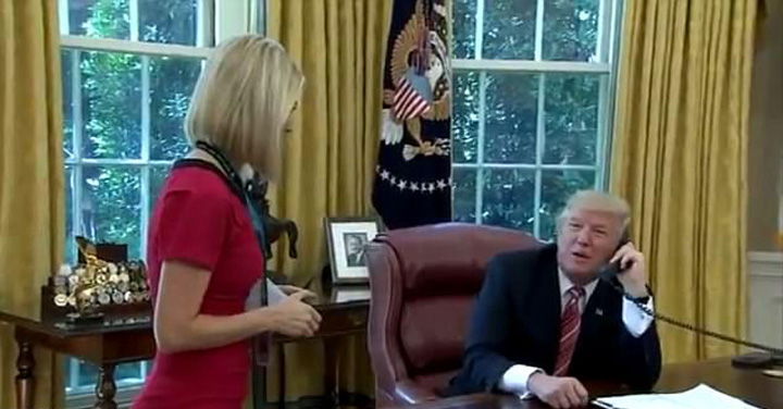 Trump agata in direct in Biroul Oval
