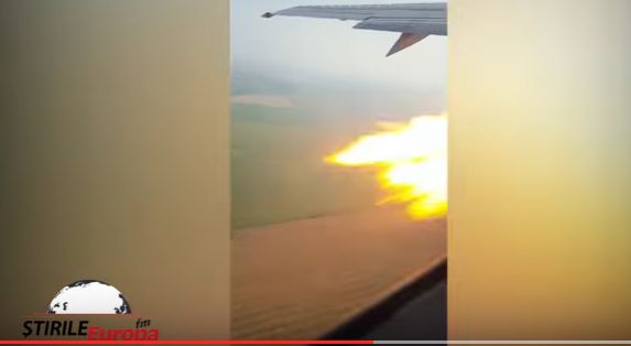 Momentul ce a dus la aterizarea de urgenta pe Otopeni, surprins in imagini (VIDEO)