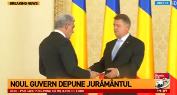 Premierul Mihai Tudose si ministrii, la Cotroceni. Noul Guvern a depus juramantul