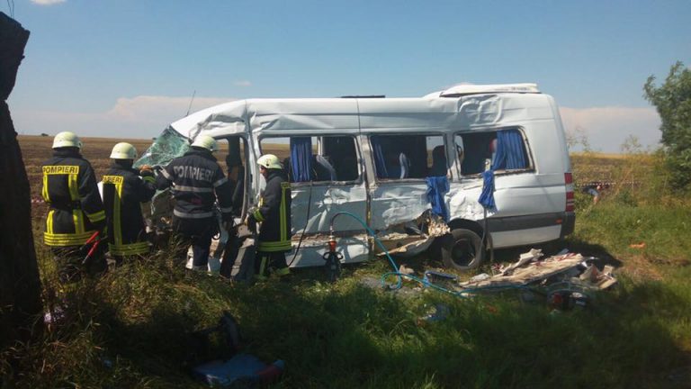 Accident in Teleorman: cel putin 10 raniti. Plan rosu de interventie