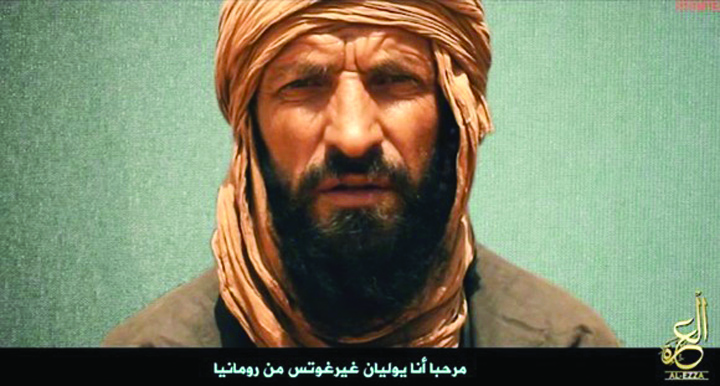 Noua inregistrare Al-Qaida in care apare romanul Iulian Ghergut