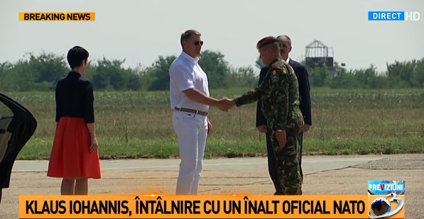 Iohannis, la Constanta. Intrevederi cu un oficial NATO si cu pilotii romani