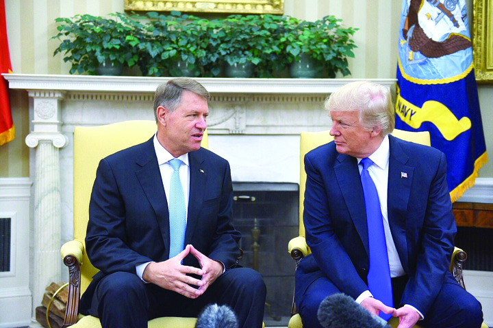 Iohannis, din nou pe langa Trump