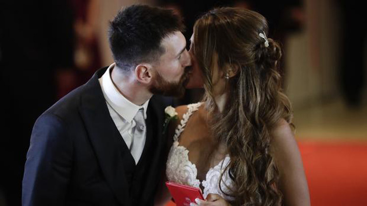 Messi s-a casatorit pazit de 450 de politisti si bodyguarzi