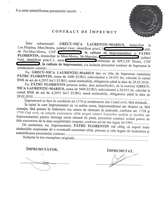 contract camata 1 - Ziarul National